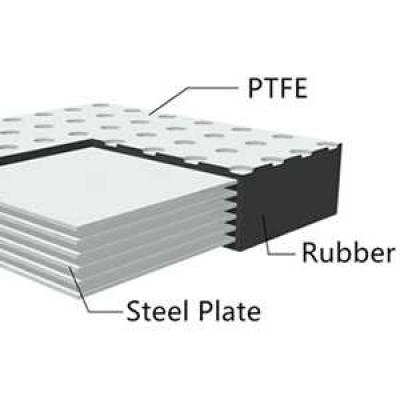 Bridge plate rubber bearings